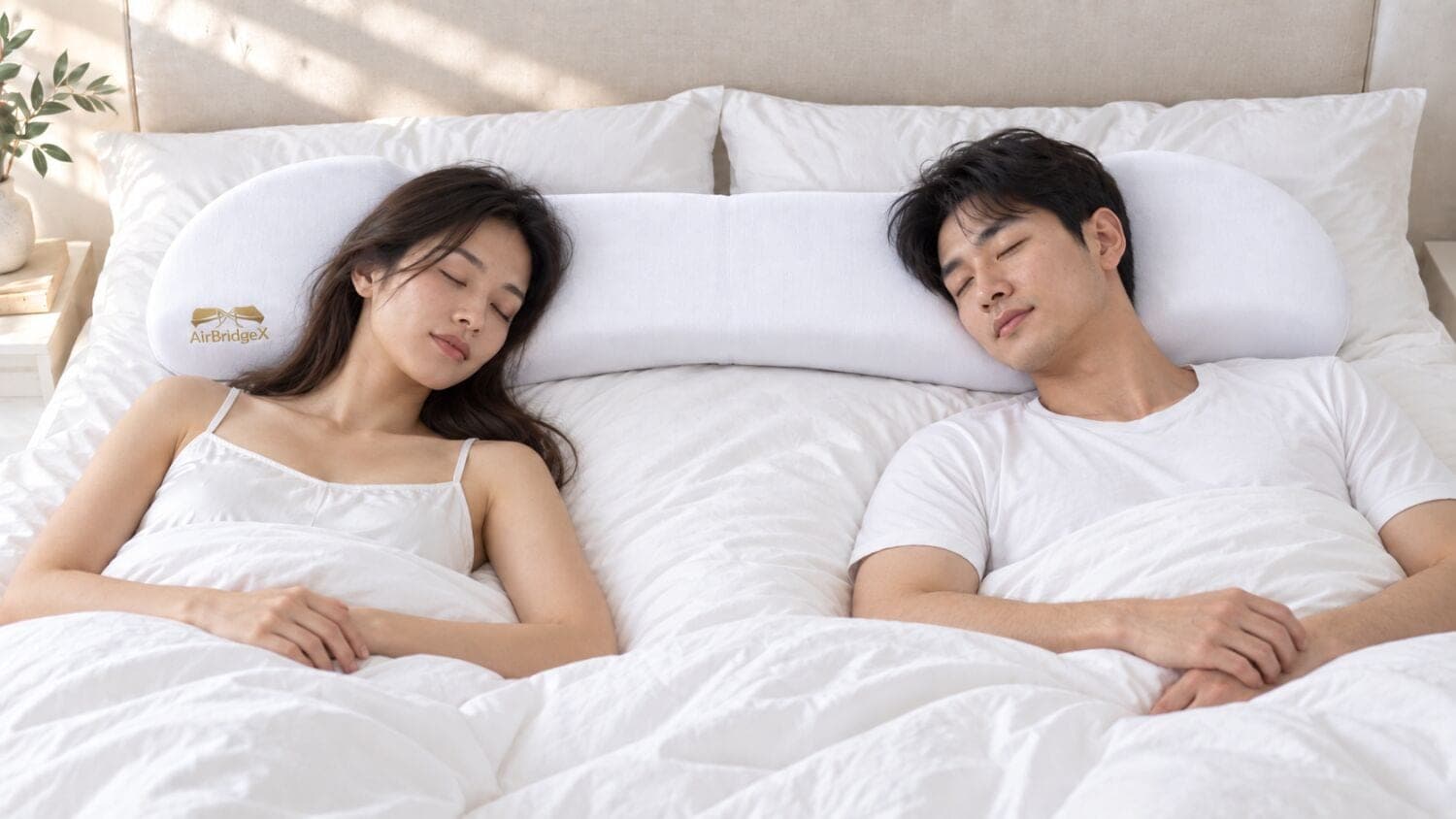 Two people using AirBridgeX together